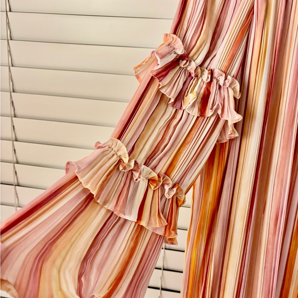 BCBGMaxAzria Multicolor Ruffle Dress - Picture 2 of 4